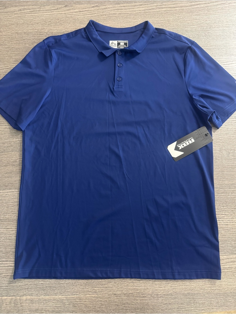 RBX Active Men’s Performance Polo Shirt Size Large Navy Blue